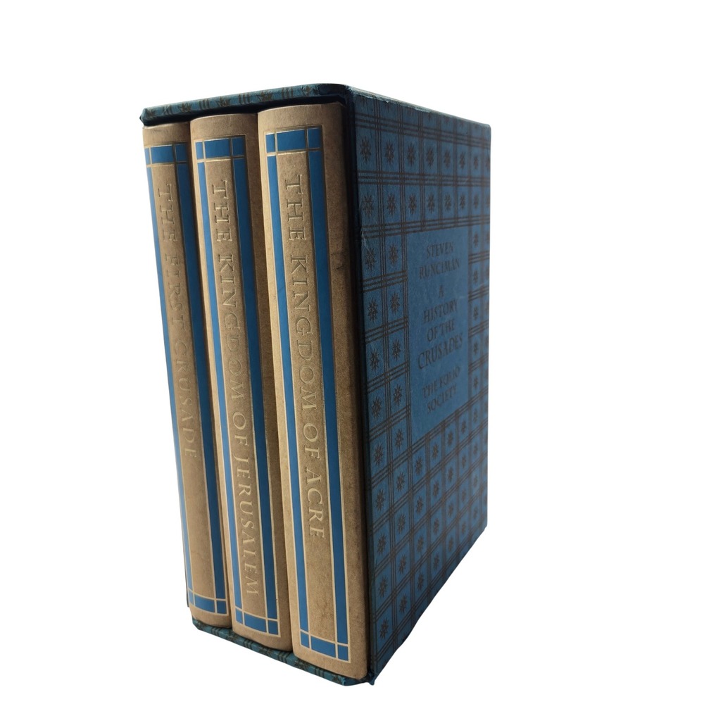 Vintage Folio Society History of the Crusades 3 Vol Set 1994 Illustrated